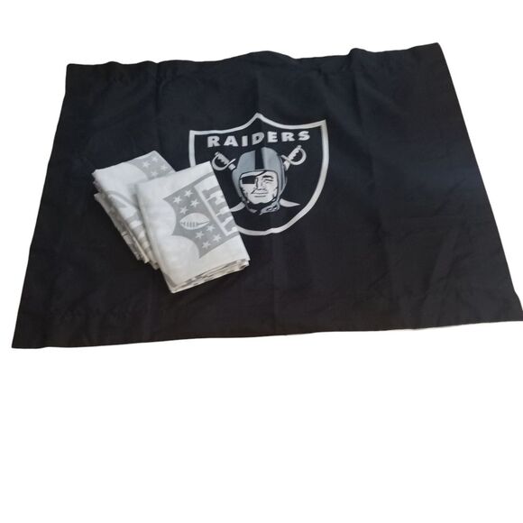 The Northwest Co NFL Raiders Pillowcase and Sham Set - Picture 1 of 3